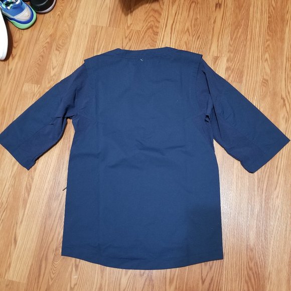 Nike Hot 3/4 Sleeve Baseball jersey Batting Practice 897383-419 Navy Blue - Picture 4 of 7